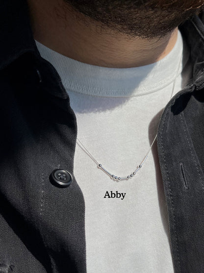Collar con Código Morse