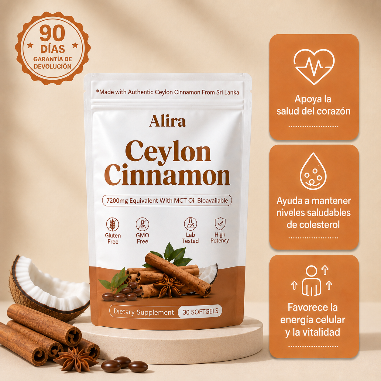 Alira® | Balance Metabólico Con Canela de Ceilán 12:1