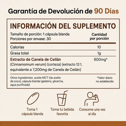 Alira® | Balance Metabólico Con Canela de Ceilán 12:1