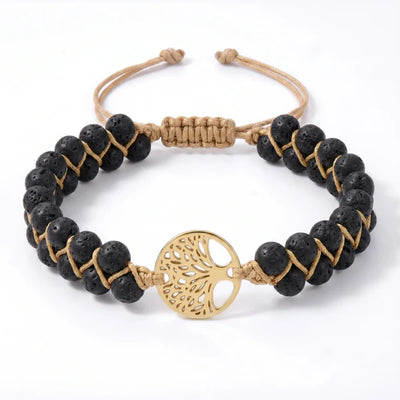 Pulsera del Árbol de la Vida Ébano