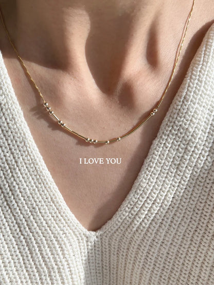 Collar con Código Morse