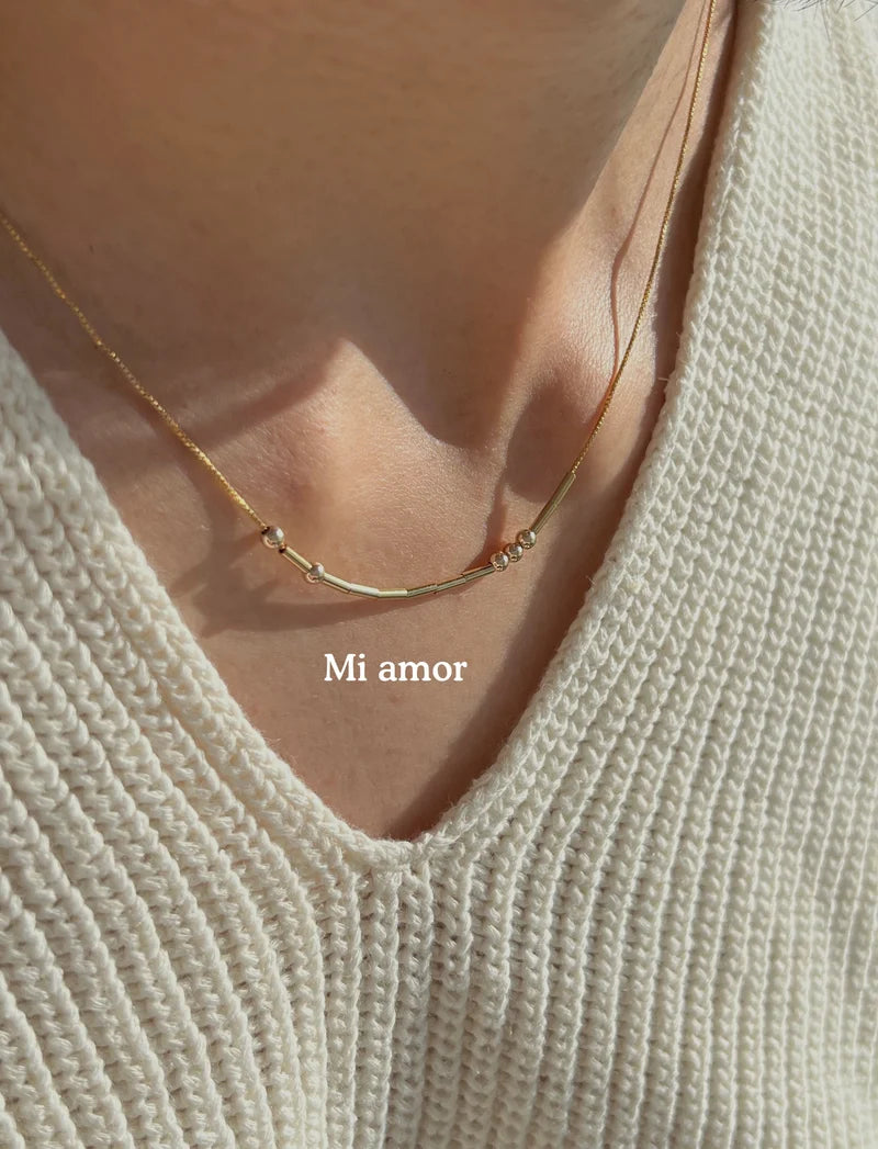 Collar con Código Morse
