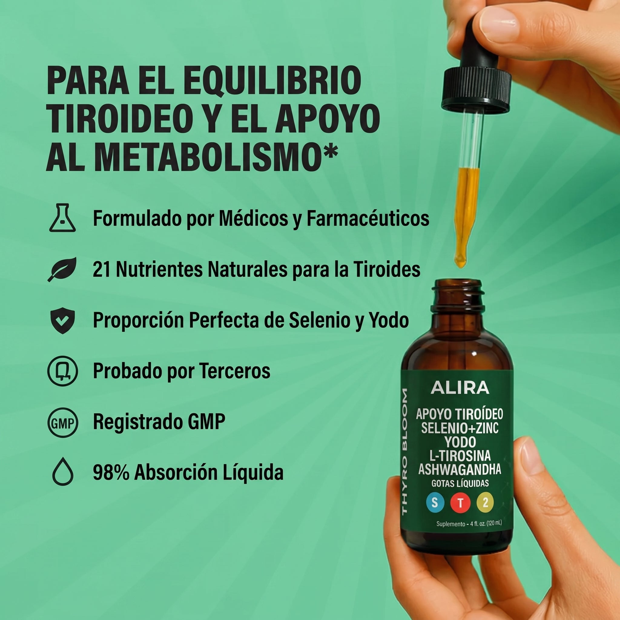 Alira® | Gotas de Apoyo Contra la Tiroides