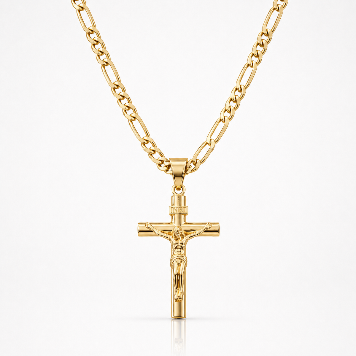 Cadena con Cruz de Oro de 14K